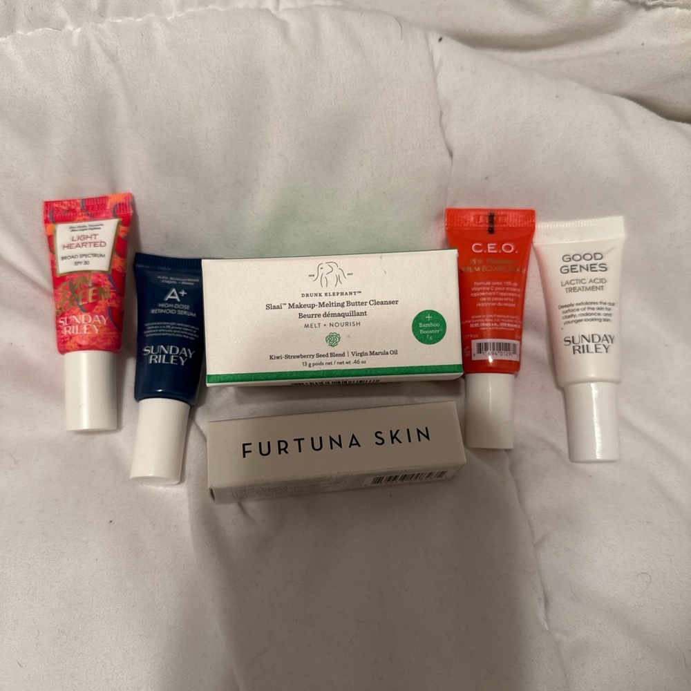 Sunday Riley Skincare Collection - Red, Blue, White